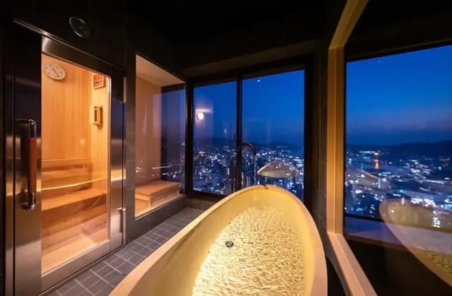 長崎飯店｜立山夜景/長崎車站開車10分/近諏訪神社-精緻套房｜附桑拿【不挑房】-4