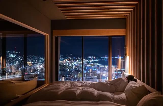 長崎飯店｜立山夜景/長崎車站開車10分/近諏訪神社-精緻套房｜附桑拿【不挑房】-3