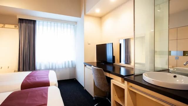 長崎S-PERIA飯店｜長崎車站步行8分/五島町站步行2分/近夢彩都購物中心-雙床房【不挑房】-2