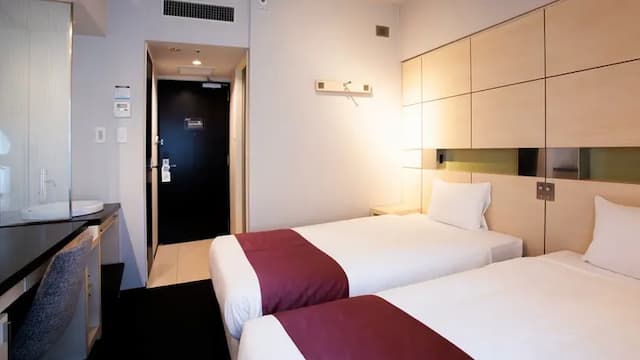 長崎S-PERIA飯店｜長崎車站步行8分/五島町站步行2分/近夢彩都購物中心-雙床房【不挑房】-1