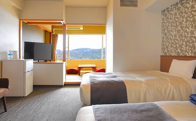 大江戸温泉物語 長崎ホテル清風-【最上階&夜景確約】 和洋室 [洋室ツイン+和室7.5畳]-2