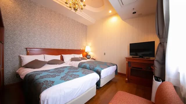 長崎協奏曲飯店｜原爆資料館站步行4分/近山王神社/近平和公園-好萊塢雙床房【不挑房】-10