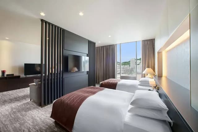 新長崎飯店｜JR長崎車站步行7分/緊鄰AMU PLAZA長崎/近出島-豪華雙床房【不挑房】-2