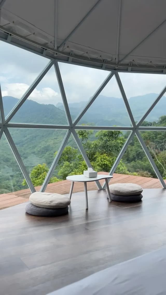 森山谷｜獨家85折起！低密度懶人露營、一泊三食-【懶人露營】星空帳篷｜四人房｜山谷景-5