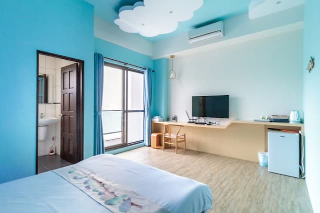 異宿風巢景觀旅店｜可10人包棟｜-高級雙人房-附陽台-202-2