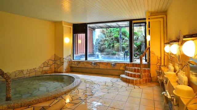 [Main building Japanese-Western style room with a grand view] A large corner Japanese-Western style room of 36 square meters in pursuit of modernity.