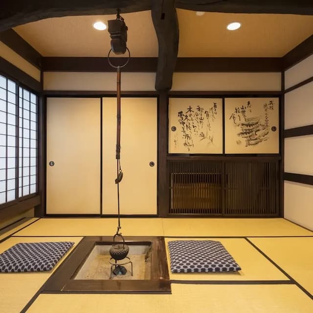 飛騨高山温泉　旅館あすなろ-囲炉裏付和室(囲炉裏部屋＋12畳)-2