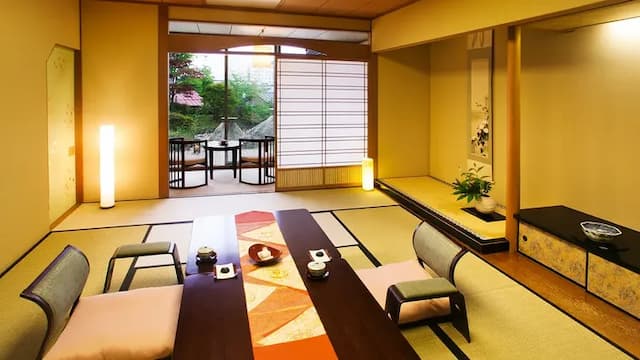 ■ Semi-open-air bath-Kaze no Ma- ■ Japanese-style room