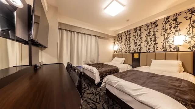 APA飯店 加賀大聖寺站前 | 大聖寺站步行4分-雙床房【不挑房】-1