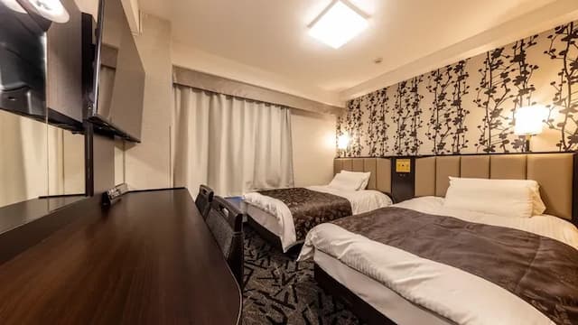 APA飯店 加賀大聖寺站前 | 大聖寺站步行4分-雙床房【不挑房】-1