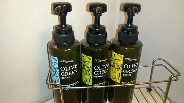 Shampoos are available in the unit bath.・ Hair conditioner, shampoo, body soap.