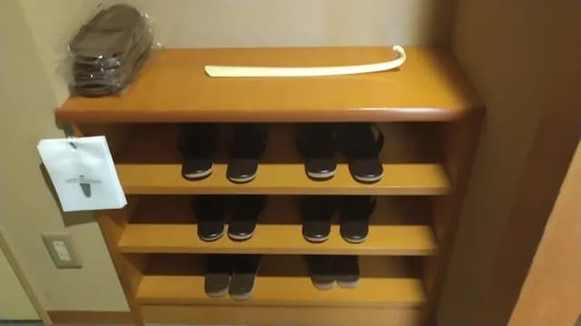 Japanese room shoe case