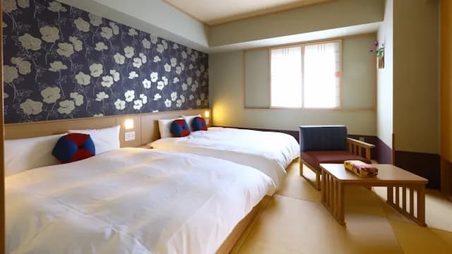 [Non-smoking] Corner twin 25.6 square meters Serta bed (140 & times; 195/160 & times; 195)