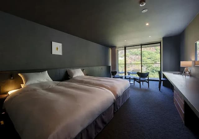 雲仙溫泉 雲仙宮崎旅館｜雲仙地獄步行6分/原生沼步行12分/雲仙纜車站開車15分-豪華雙床房【不挑房】-2