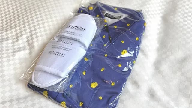 Pajamas and slippers