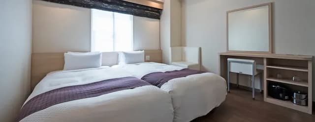 長崎巴士轉運站飯店｜新地中華街站步行1分/觀光通步行6分/近長崎車站-高級雙床房【不挑房】-1