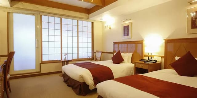 高山綠色飯店｜高山站徒歩6分/飛驒之里開車5分-本館｜標準西洋式房附露天浴池【不挑房】-1