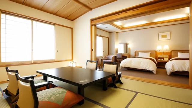 [Tenryokaku] Standard Japanese and Western rooms | Area: 55㎡ Maximum capacity: 5 people