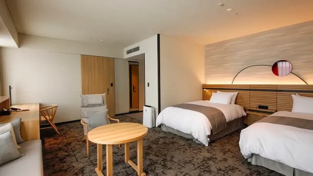 [Sakura Rinkaku] Premier Twin Universal | Area: 48㎡ Maximum capacity: 3 people