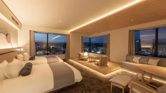 [Sakura Rinkaku] Premier Suite Japanese and Western Room | Area: 80㎡ Maximum capacity: 4 people