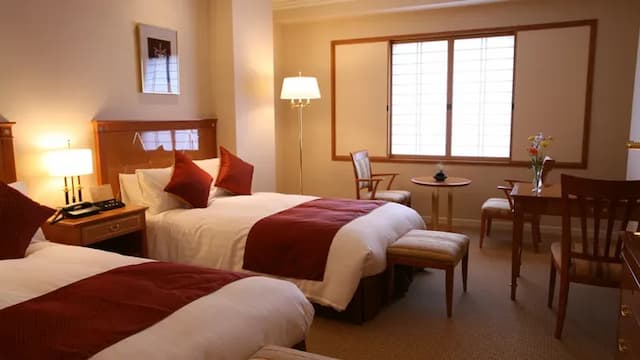 高山綠色飯店｜高山站徒歩6分/飛驒之里開車5分-本館｜豪華雙床房【不挑房】-1