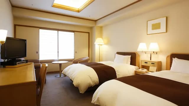 高山綠色飯店｜高山站徒歩6分/飛驒之里開車5分-天領閣｜標準雙床房【不挑房】-1