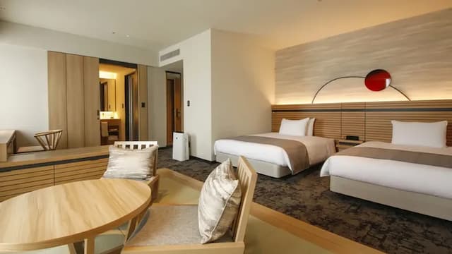 高山綠色飯店｜高山站徒歩6分/飛驒之里開車5分-桜凛閣｜尊貴雙床房【不挑房】-1