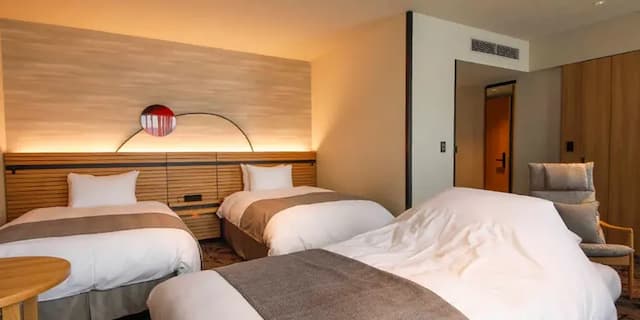 高山綠色飯店｜高山站徒歩6分/飛驒之里開車5分-桜凛閣｜尊貴雙床房 (無障礙設計)【不挑房】-3