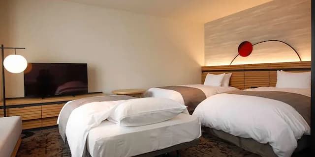 高山綠色飯店｜高山站徒歩6分/飛驒之里開車5分-桜凛閣｜尊貴雙床房 (無障礙設計)【不挑房】-2