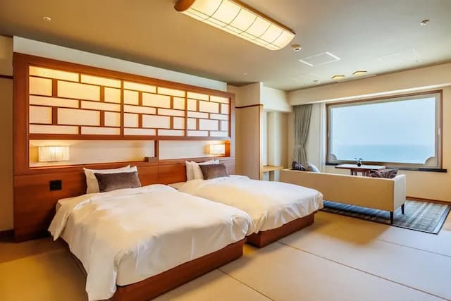 大佐渡溫泉飯店｜海景溫泉/近佐渡金銀山-海景和洋混合套房【不挑房】-1