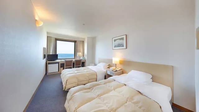 大佐渡溫泉飯店｜海景溫泉/近佐渡金銀山-海景雙床房【不挑房】-1