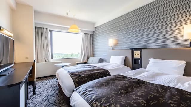 APA飯店&度假村 上越妙高｜妙高溫泉/無邊際泳池/滑雪-本館 雙床房【不挑房】-1