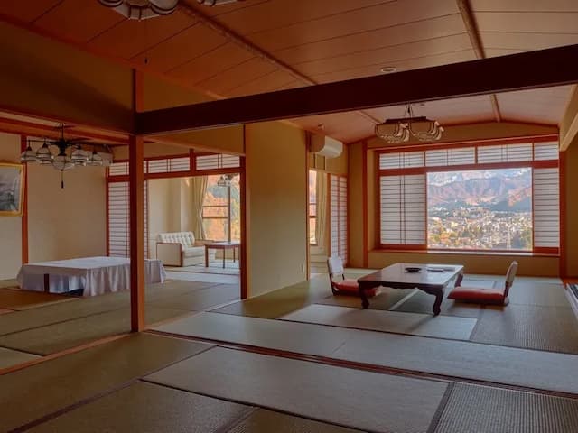 越後湯澤湯元 卵之湯 雪國之宿 高半｜越後湯澤站開車5分/自行車租借-南館4階 特別室【不挑房】-1