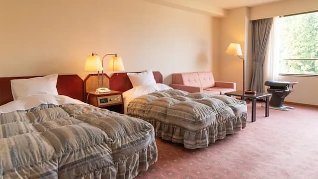 越後湯澤溫泉 湯澤東映飯店｜越後湯澤站步行8分-高級角隅雙床房【不挑房】-2