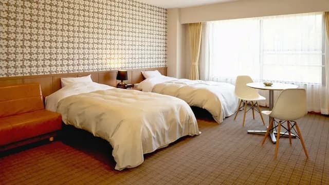 越後湯澤溫泉 湯澤東映飯店｜越後湯澤站步行8分-豪華雙床房【不挑房】-1