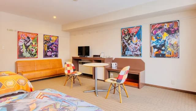 越後湯澤溫泉 湯澤東映飯店｜越後湯澤站步行8分-假面騎士葛查多主題兒童雙床房【不挑房】-3