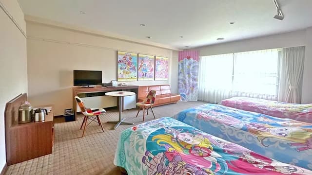 越後湯澤溫泉 湯澤東映飯店｜越後湯澤站步行8分-光之美少女主題雙床房【不挑房】-4