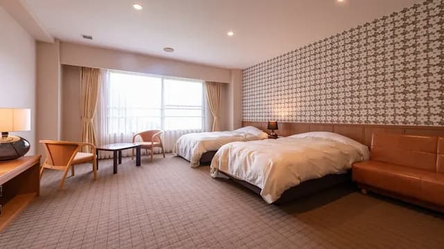 越後湯澤溫泉 湯澤東映飯店｜越後湯澤站步行8分-豪華雙床房【不挑房】-1