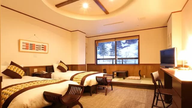 [Non-smoking] Twin bedroom (with Japanese tatami mats)