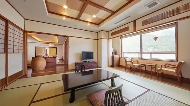 越後湯澤溫泉 越後之宿 Inamoto｜越後湯澤站步行2分-和洋混合間:附私人溫泉【不挑房】-1