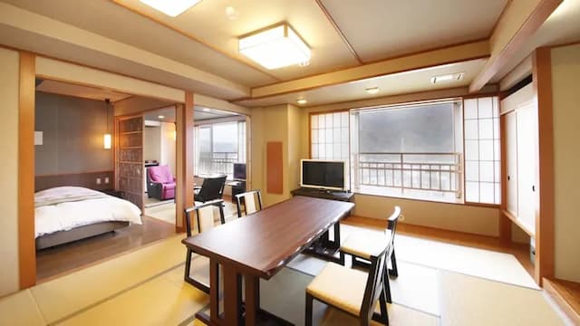 越後湯澤溫泉 和之禦宿 瀧乃湯｜越後湯澤站步行7分--萩之間- 無障礙和洋室【不挑房】-1