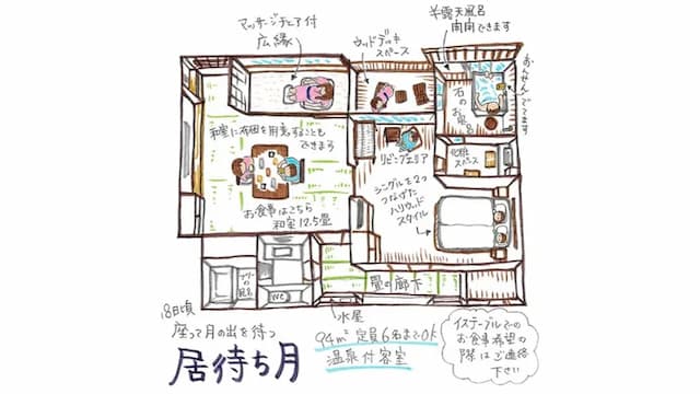 Echigoyuzawa Onsen Shosenkaku Kagetsu-“I” Guest Room with Semi-Open-air Bath 94㎡-1