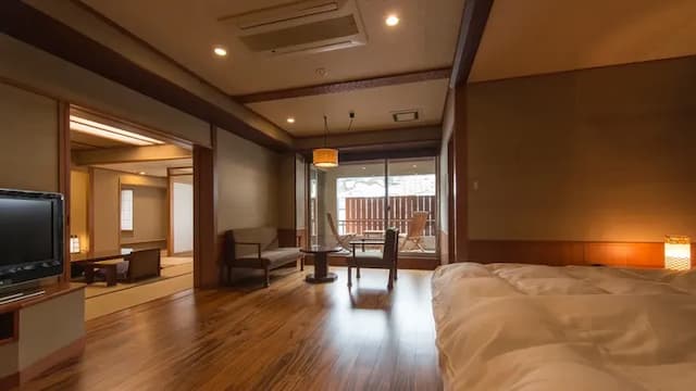 Echigoyuzawa Onsen Shosenkaku Kagetsu-“I” Guest Room with Semi-Open-air Bath 94㎡-2