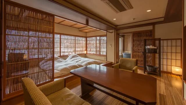 Echigoyuzawa Onsen Shosenkaku Kagetsu-‟Sara” Guest Room with Semi Open-air Bath 47㎡-2