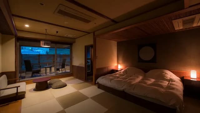 Echigoyuzawa Onsen Shosenkaku Kagetsu-“Tachi” Guest Room with Semi-Open-air Bath 94㎡-2