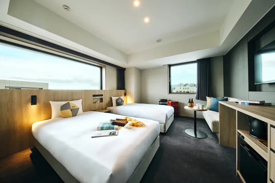 【星野集團】OMO5 小樽|小樽站步行10分/小樽運河步行3分-雙床房【不挑房】-1