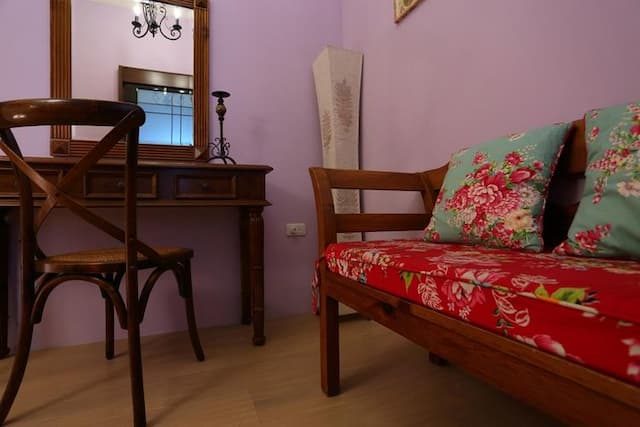 Dahua Ziwei B&B | Can accommodate 12 people in a private room in Hualien | Pastoral leisurely forest life-Bignonias Quad Room-7