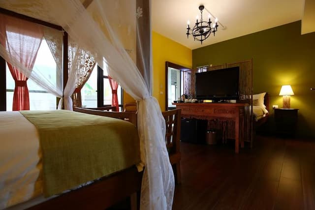 Dahua Ziwei B&B | Can accommodate 12 people in a private room in Hualien | Pastoral leisurely forest life-Paradise Quad Room-2
