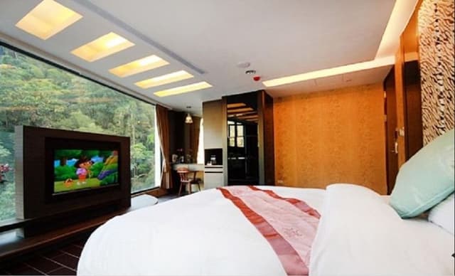 일월담 슈이안 레이크사이드 호텔 (Sun Moon Lake Shuian lakeside Hotel)-Deluxe Double Suite with Mountain View (Soak Pond + Outside Balcony)-4