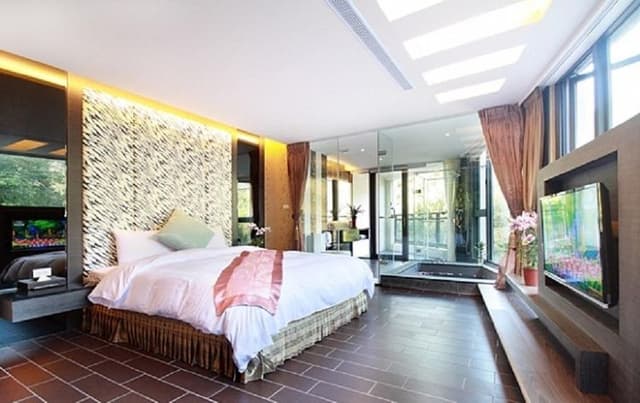 일월담 슈이안 레이크사이드 호텔 (Sun Moon Lake Shuian lakeside Hotel)-Deluxe Double Suite with Mountain View (Soak Pond + Outside Balcony)-1